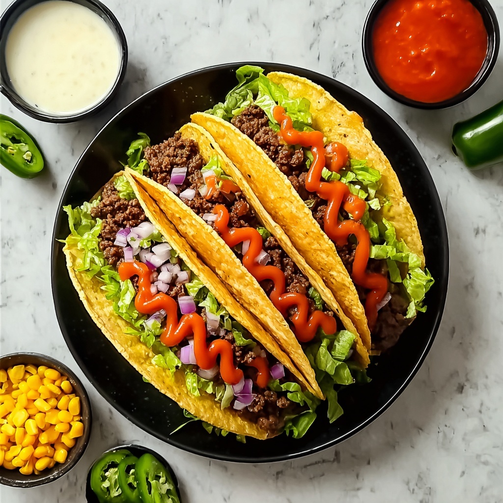 Smash Burger Tacos with Big Mac Sauce Recipe - Recipe Image