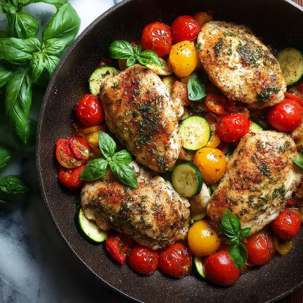 Italian Chicken and Vegetable Skillet Recipe - Recipe Image