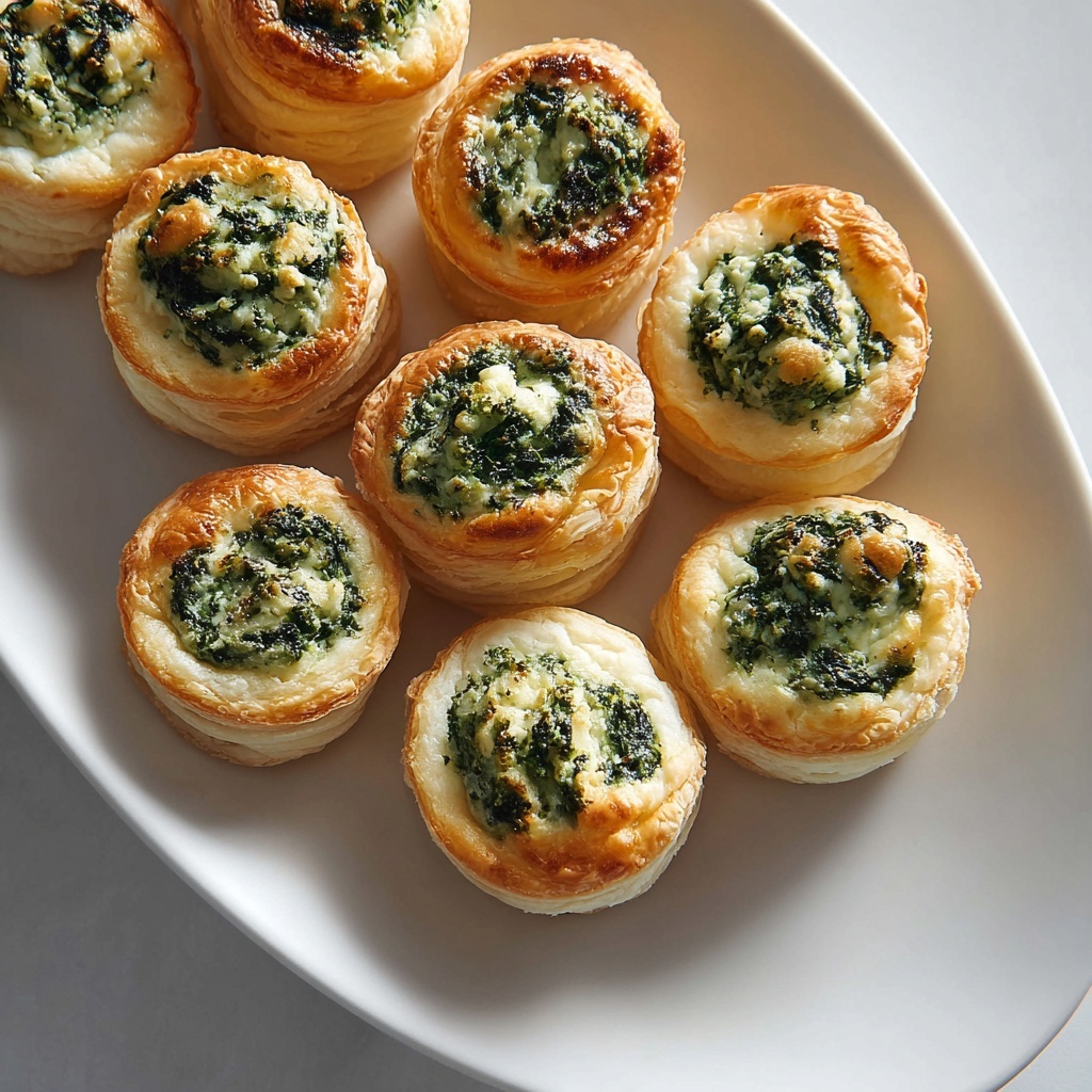 Spinach and Feta Puff Pastry Bites Recipe - Recipe Image