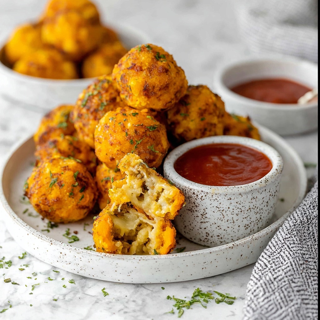 Air Fryer Sausage Balls with Cheddar Cheese and Parsley Recipe - Recipe Image
