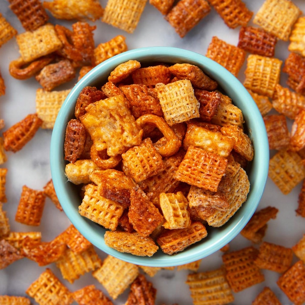 BBQ Chex Mix Snack Mix Recipe - Recipe Image