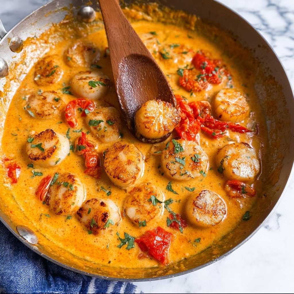 Creamy Garlic Scallops Recipe - Recipe Image