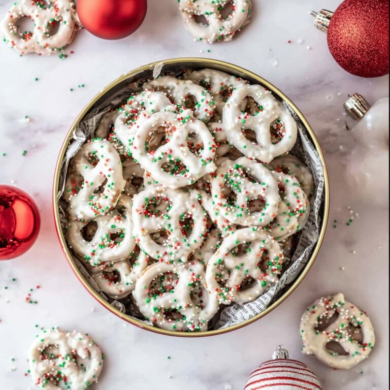 White Chocolate Dipped Pretzels Recipe