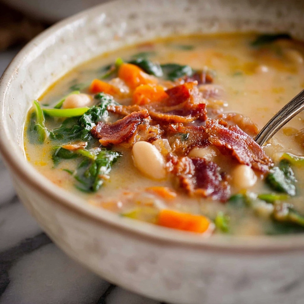 Slow Cooker Ham Bone Soup with Beans Recipe - Recipe Image