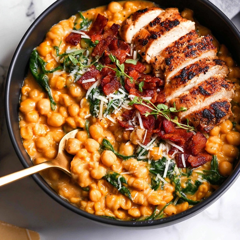 One-Pot Chicken Risoni with Crispy Salami Recipe - Recipe Image