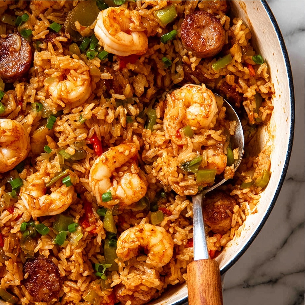Easy Jambalaya with Bacon, Sausage, Chicken, and Shrimp Recipe - Recipe Image