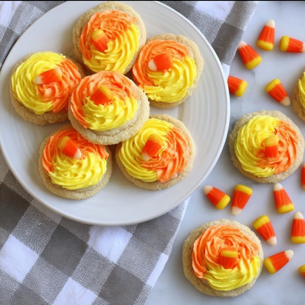 Candy Corn Cookies Recipe - Recipe Image