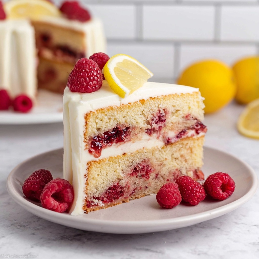 Lemon Raspberry Cake Recipe - Recipe Image