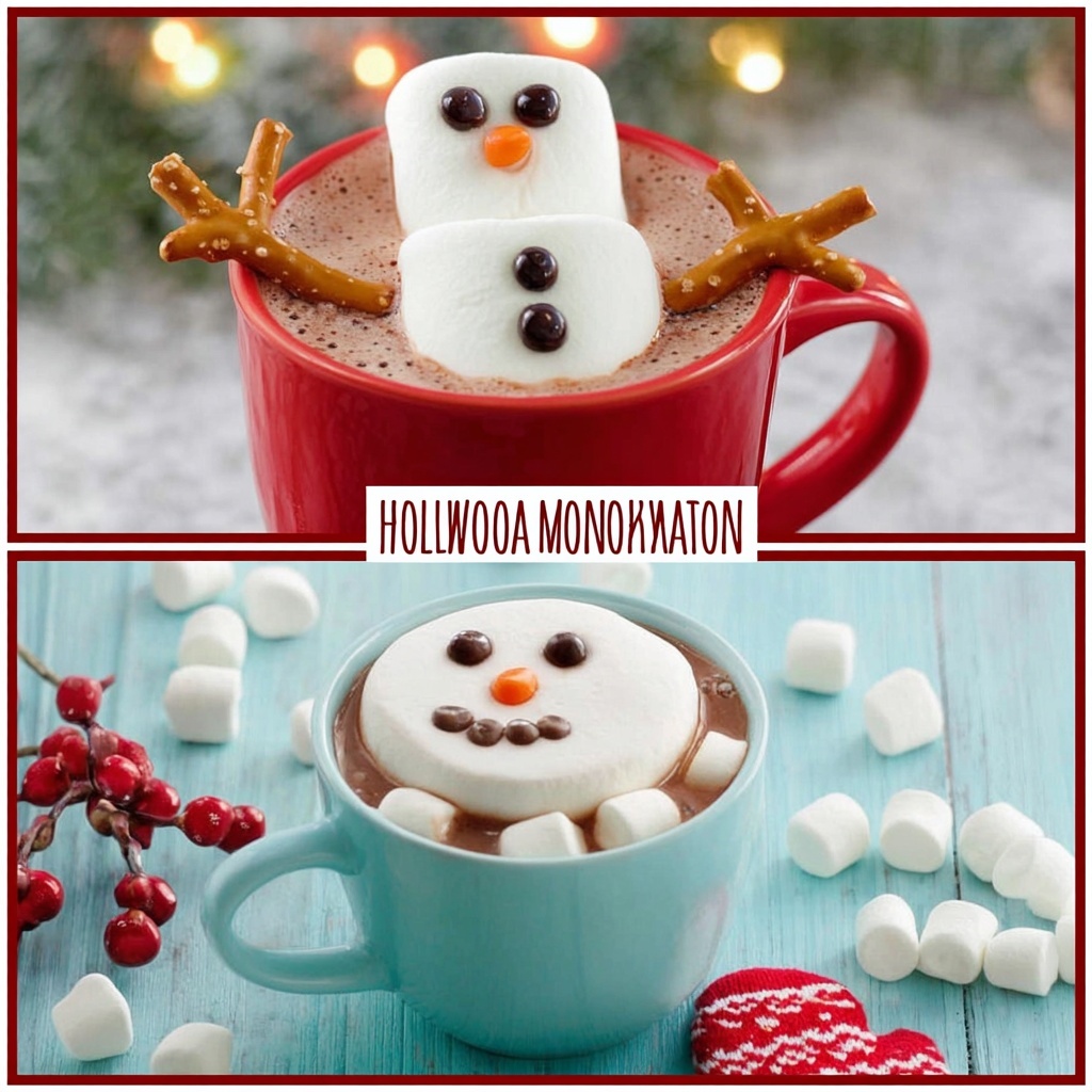 Homemade Hot Chocolate with Marshmallows, Cookies, and Pretzels Recipe - Recipe Image