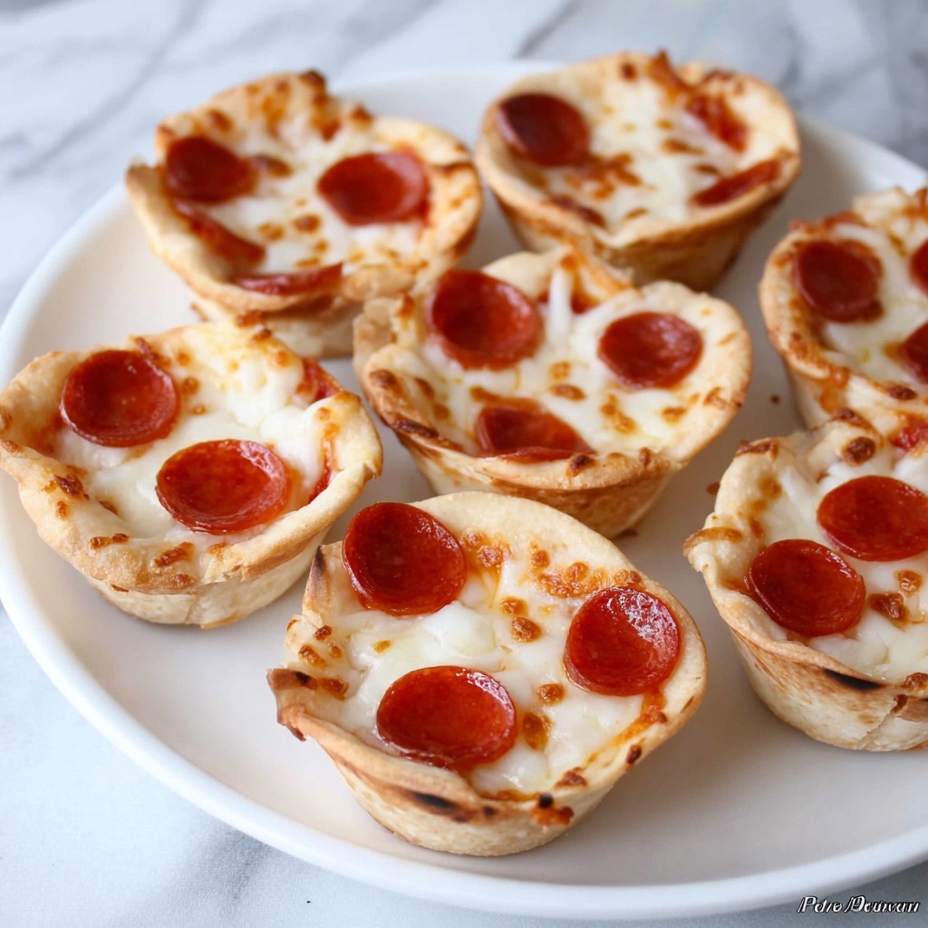 Mini Deep Dish Pizzas Recipe - Recipe Image