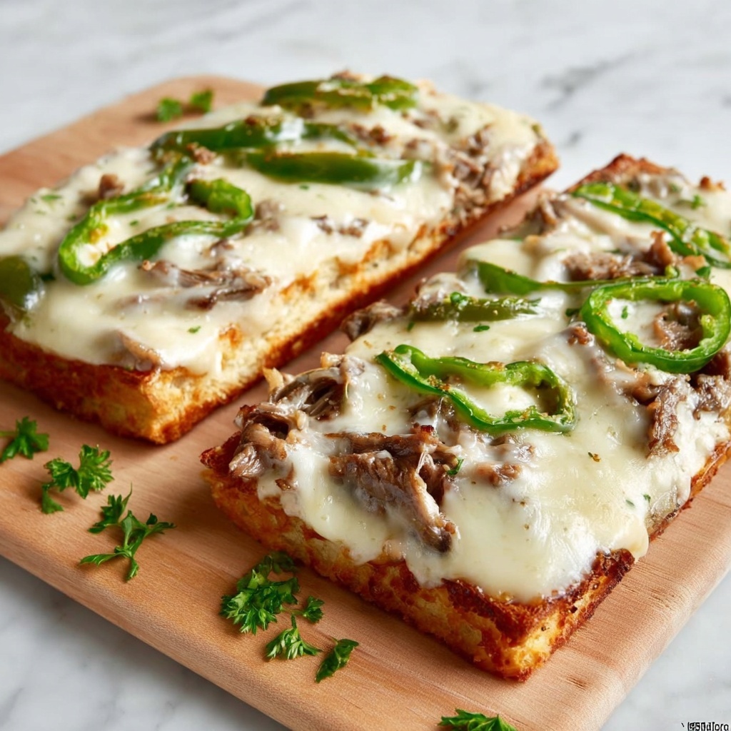 Philly Cheesesteak Cheese Bread Recipe - Recipe Image
