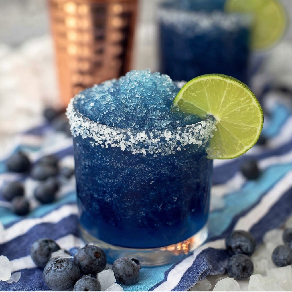 Frozen Blueberry Margarita Recipe - Recipe Image