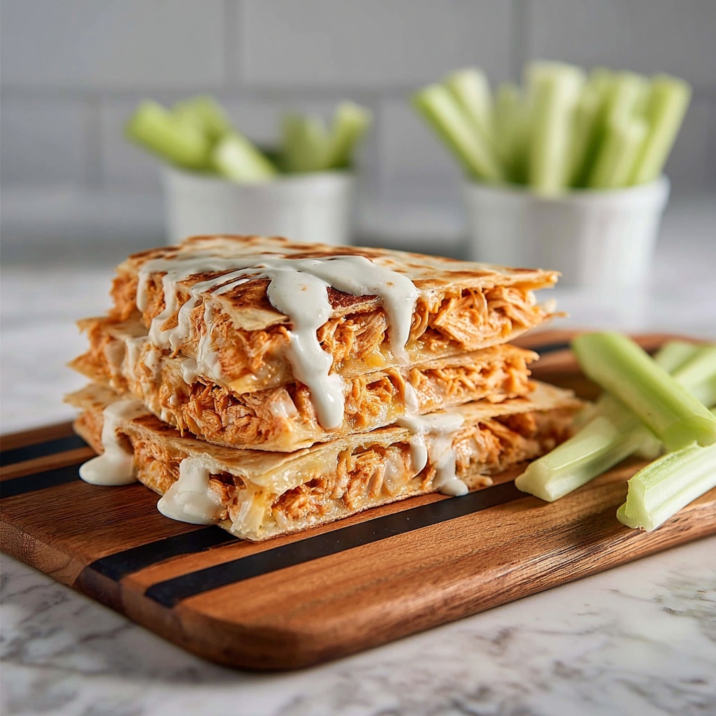 Buffalo Chicken Quesadillas Recipe - Recipe Image