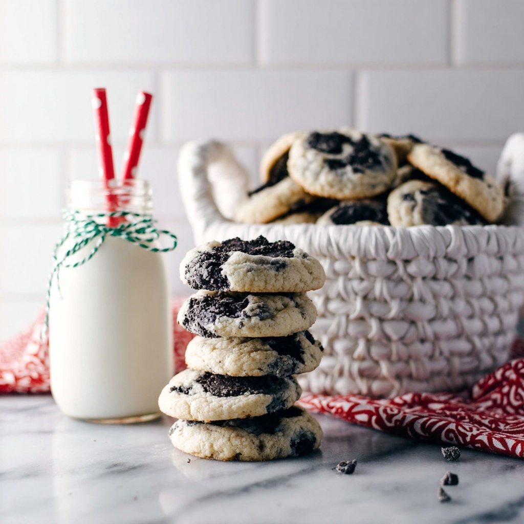 Oreo Cheesecake Cookies Recipe - Recipe Image