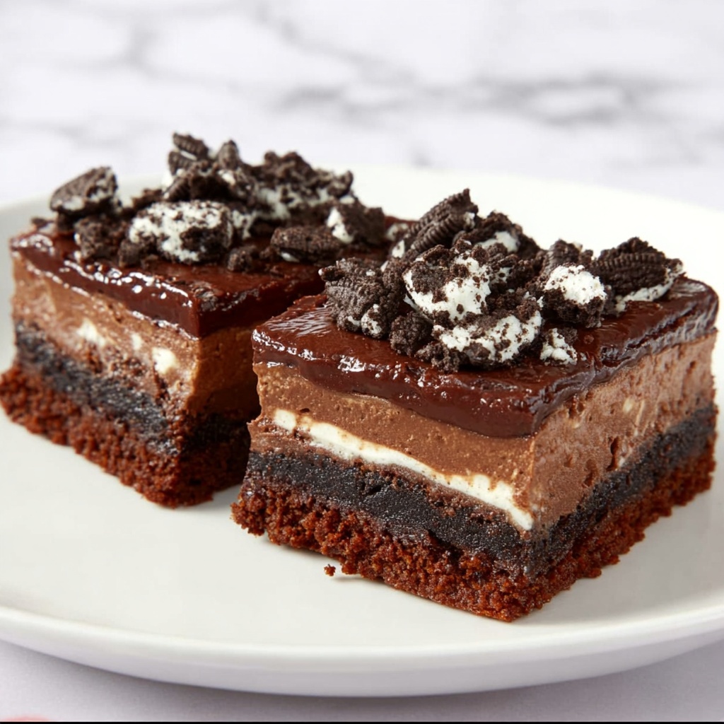 Hot Fudge Cheesecake Bars Recipe - Recipe Image