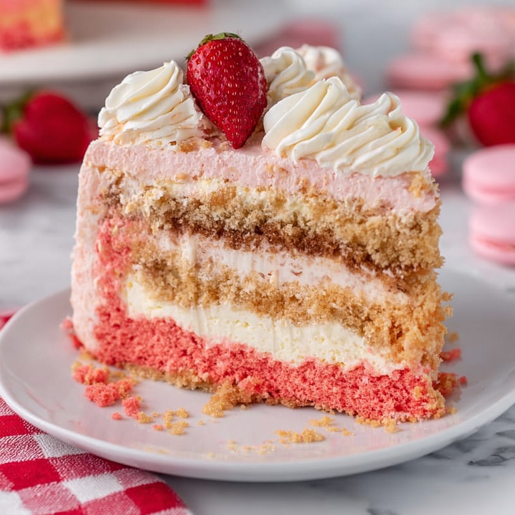 Strawberry Shortcake Cheesecake Recipe - Recipe Image