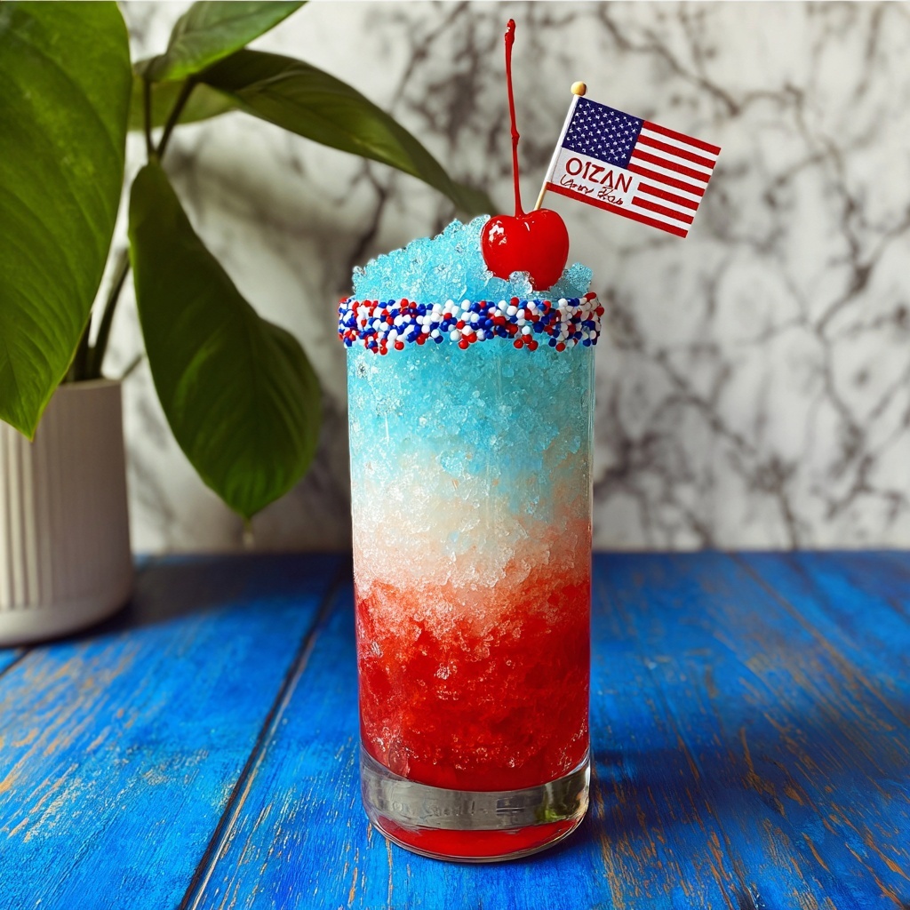 Red White and Blue Margarita Recipe - Recipe Image