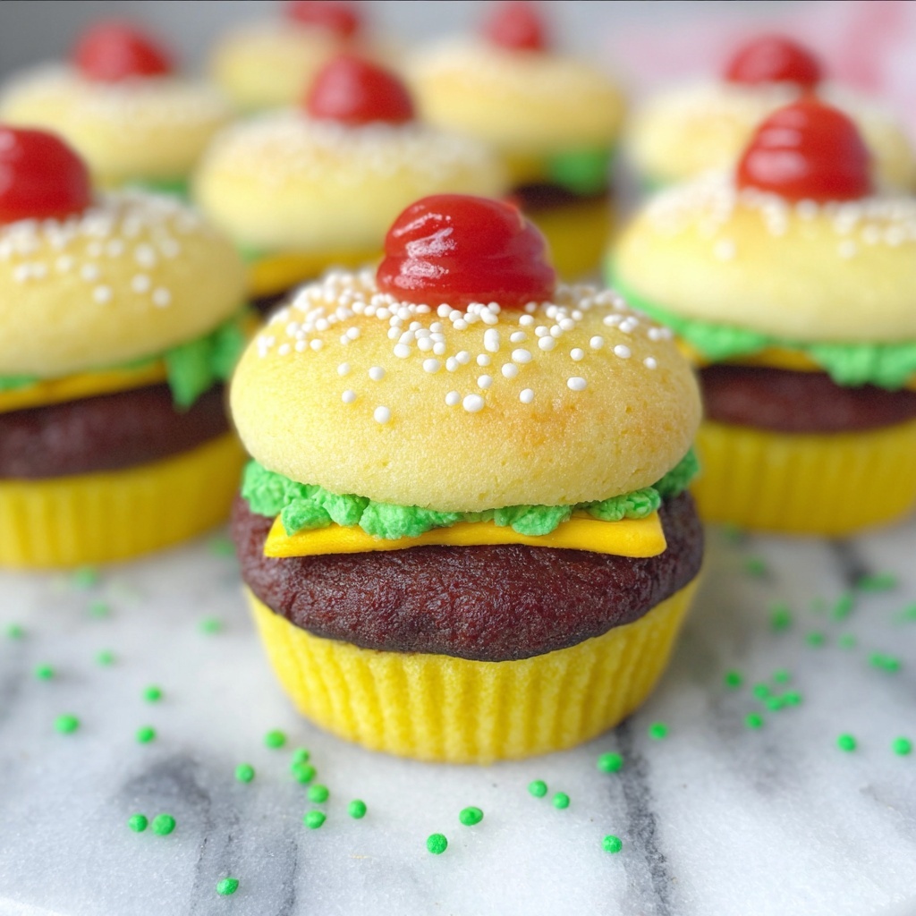 Hamburger Cupcakes Recipe - Recipe Image