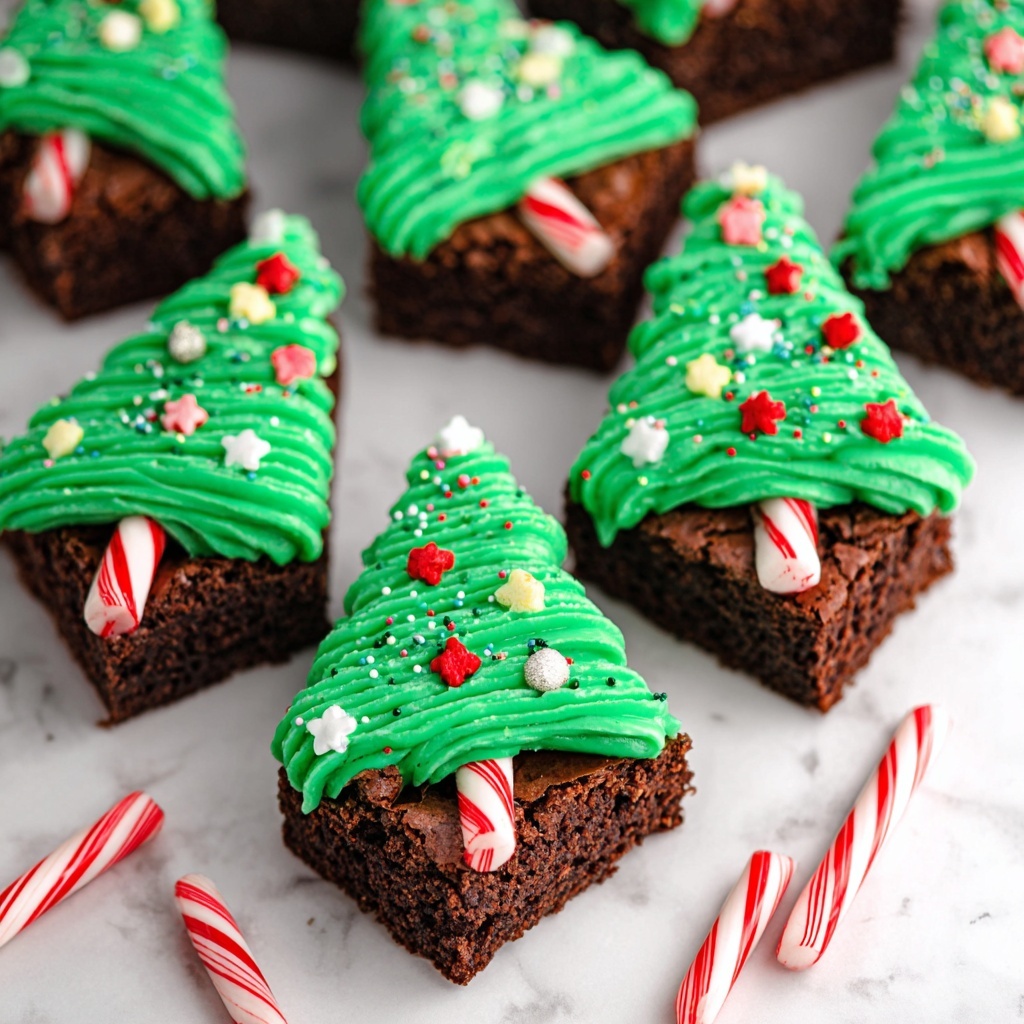 Christmas Tree Brownies Recipe - Recipe Image