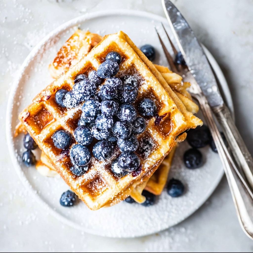 Blueberry Waffles Recipe - Recipe Image