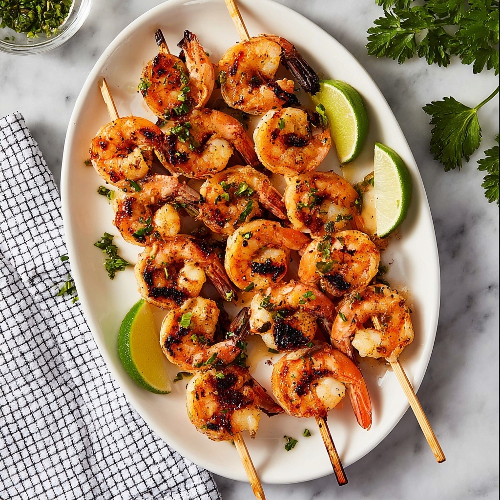 Marinated Grilled Shrimp Skewers Recipe - Recipe Image