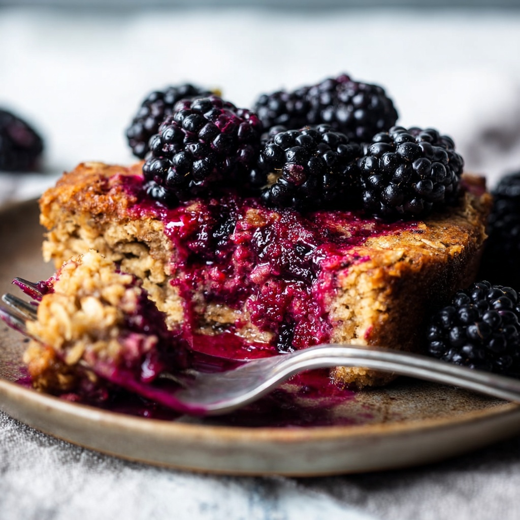 Blackberry Cobbler Baked Oatmeal Cups Recipe - Recipe Image