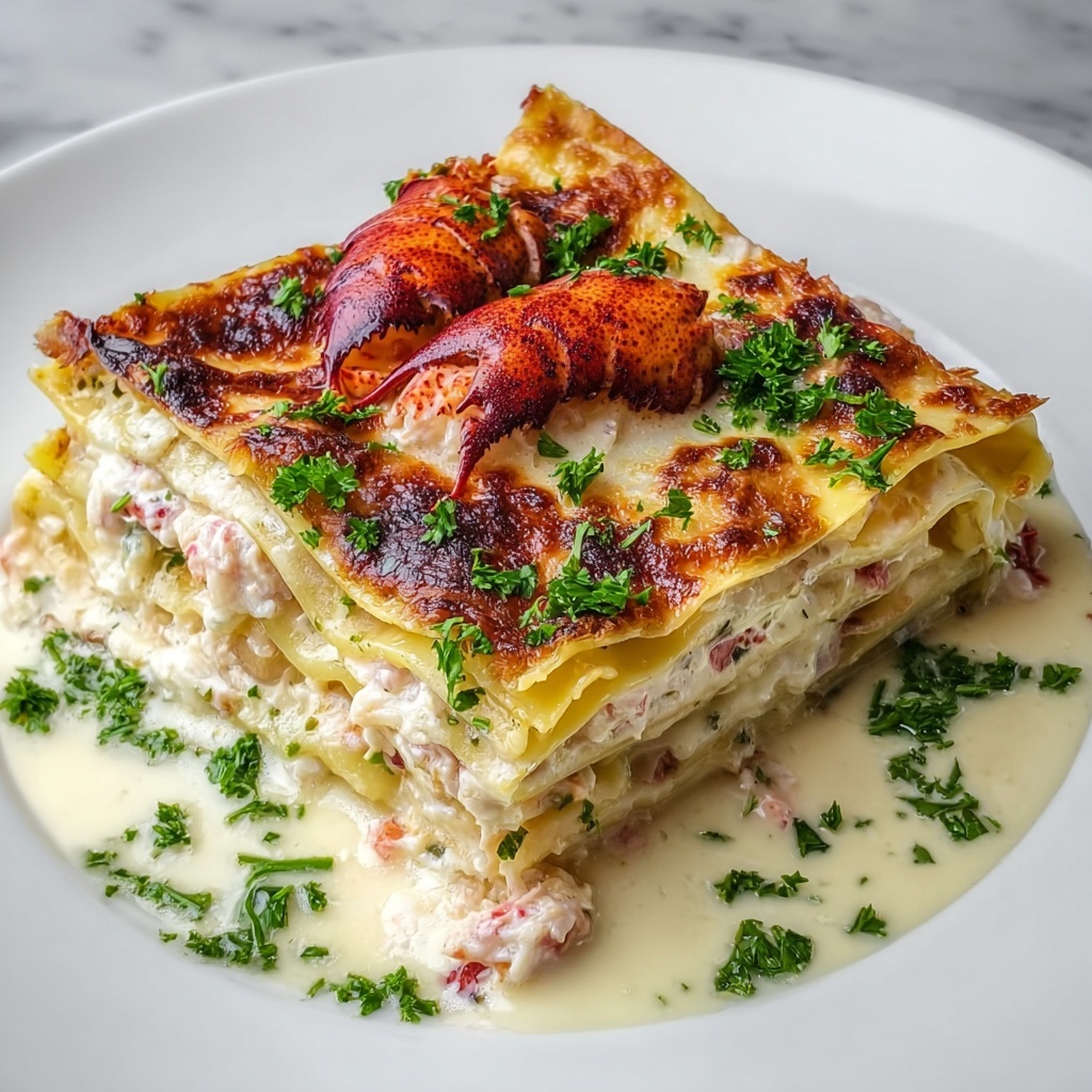 Seafood Lasagna with Lobster and Shrimp Recipe - Recipe Image