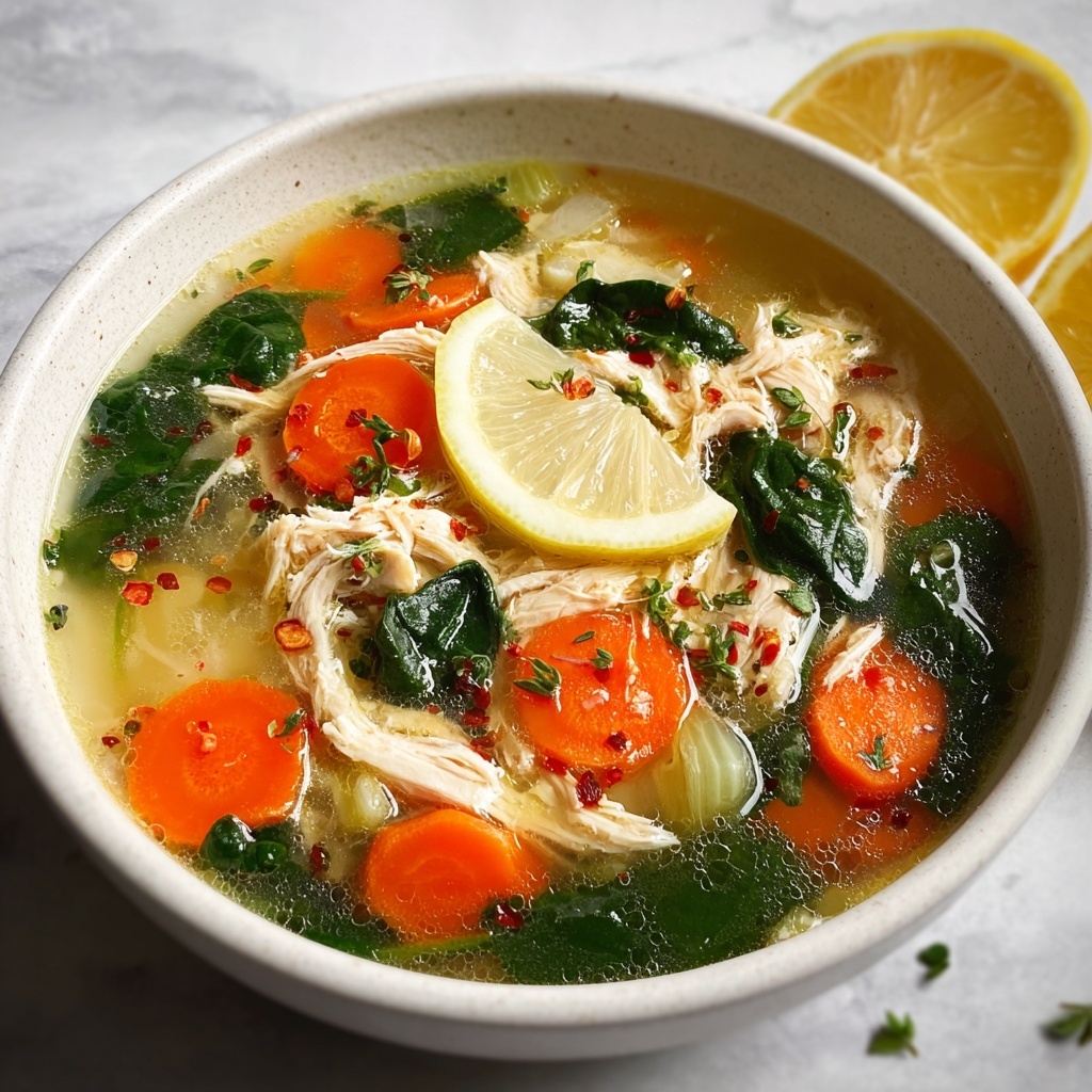 Mediterranean Lemon Chicken Soup Recipe - Recipe Image