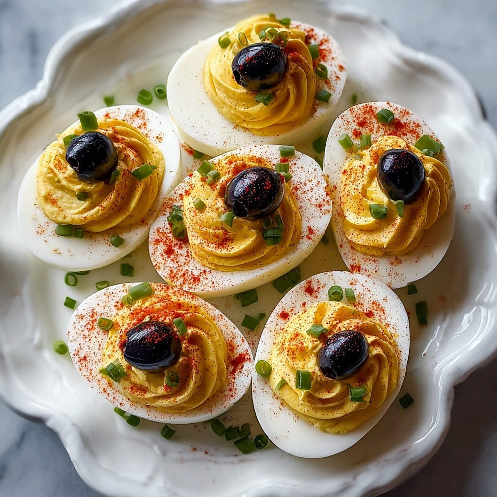 Creepy Deviled Eggs Recipe - Recipe Image