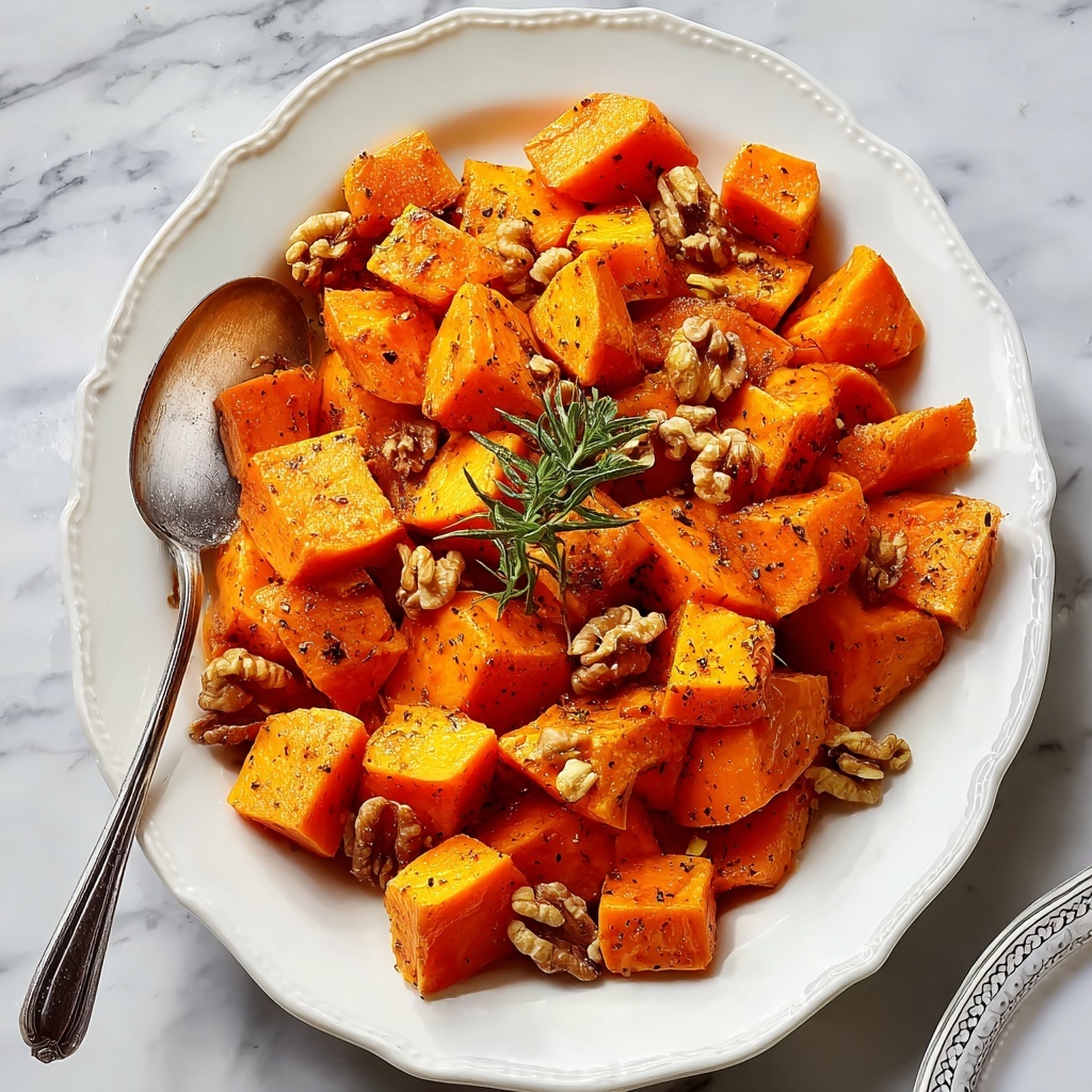 Maple Walnut Roasted Sweet Potatoes Recipe - Recipe Image