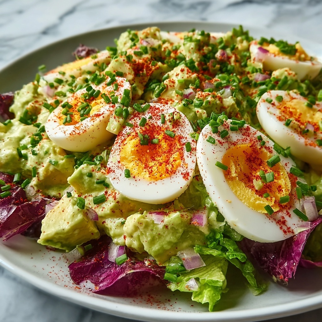 Creamy Avocado and Egg Salad Recipe - Recipe Image