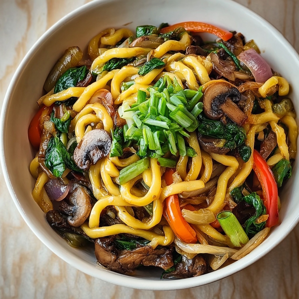 Yaki Udon Noodles with Vegetables and Choice of Protein Recipe - Recipe Image