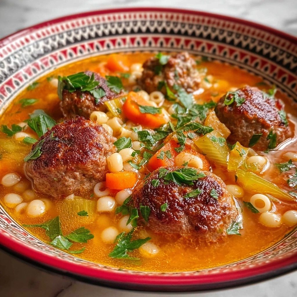 Italian Meatballs Soup Recipe - Recipe Image