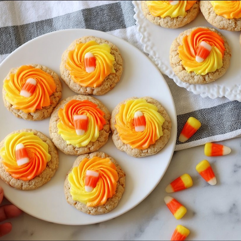 Candy Corn Cookies Recipe - Recipe Image