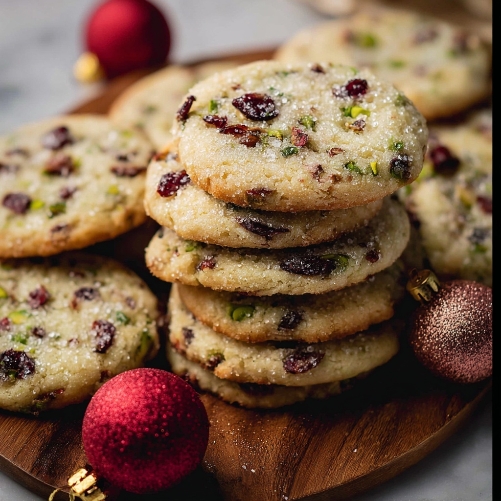 Cranberry Pistachio Shortbread Recipe - Recipe Image