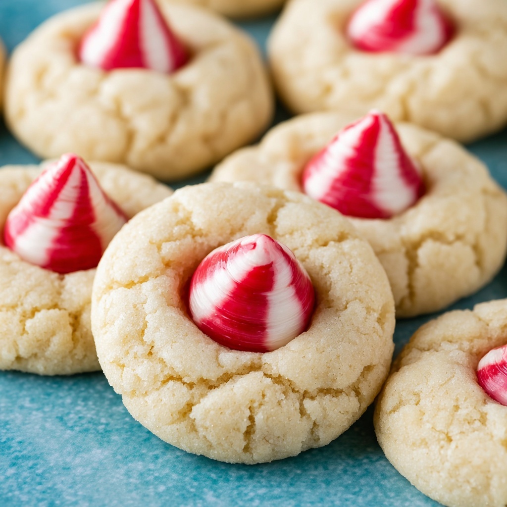 Peppermint Kiss Cookies Recipe - Recipe Image