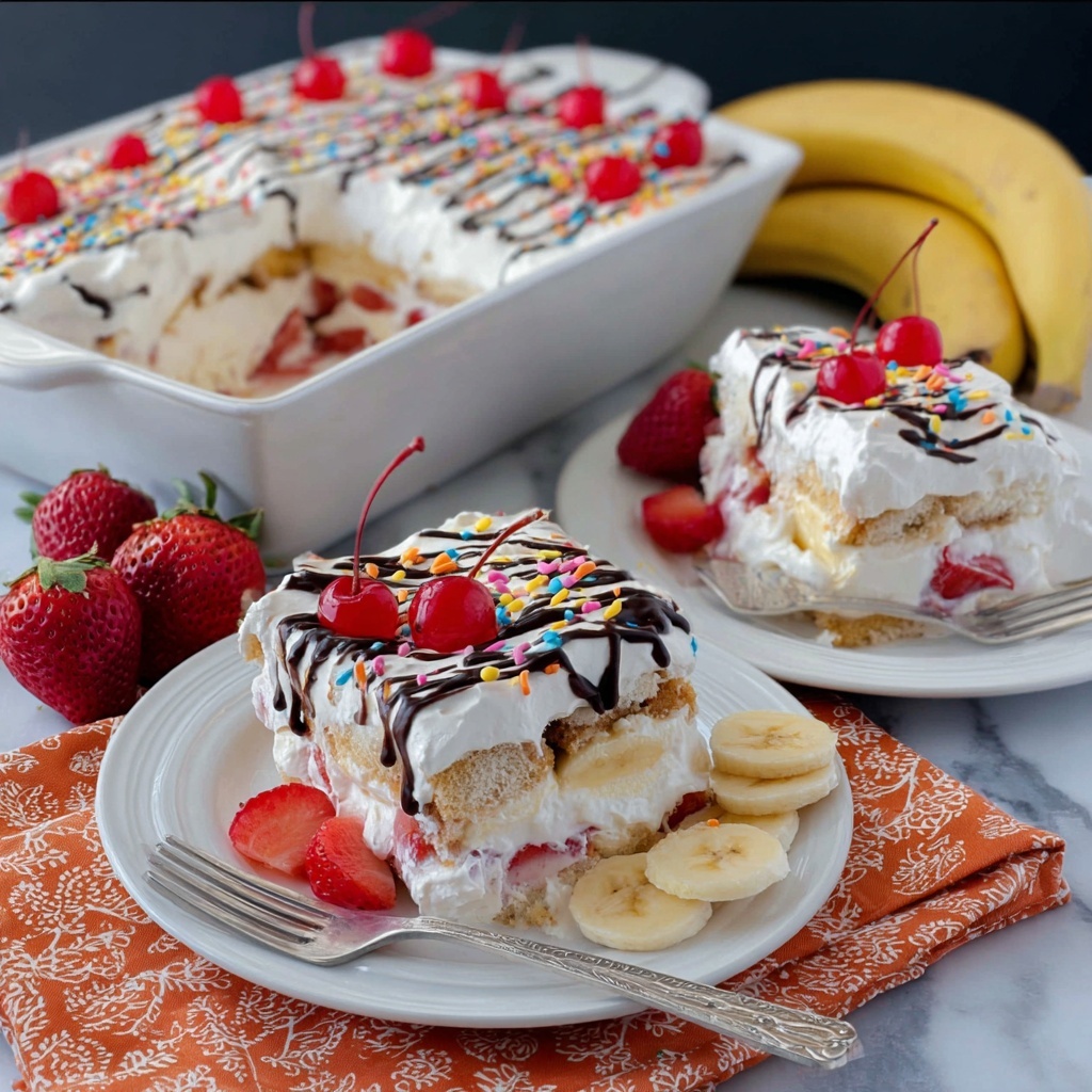 Banana Split Cake Recipe - Recipe Image