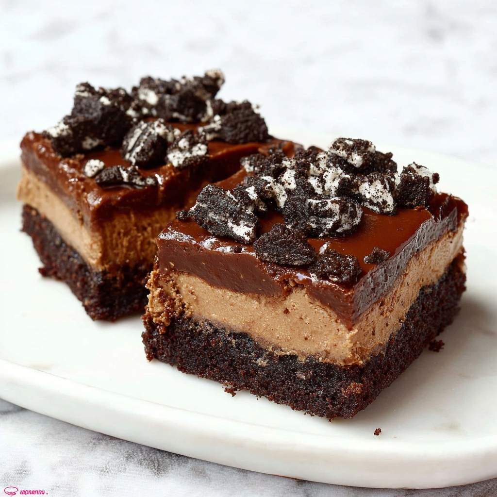 Hot Fudge Cheesecake Bars Recipe - Recipe Image