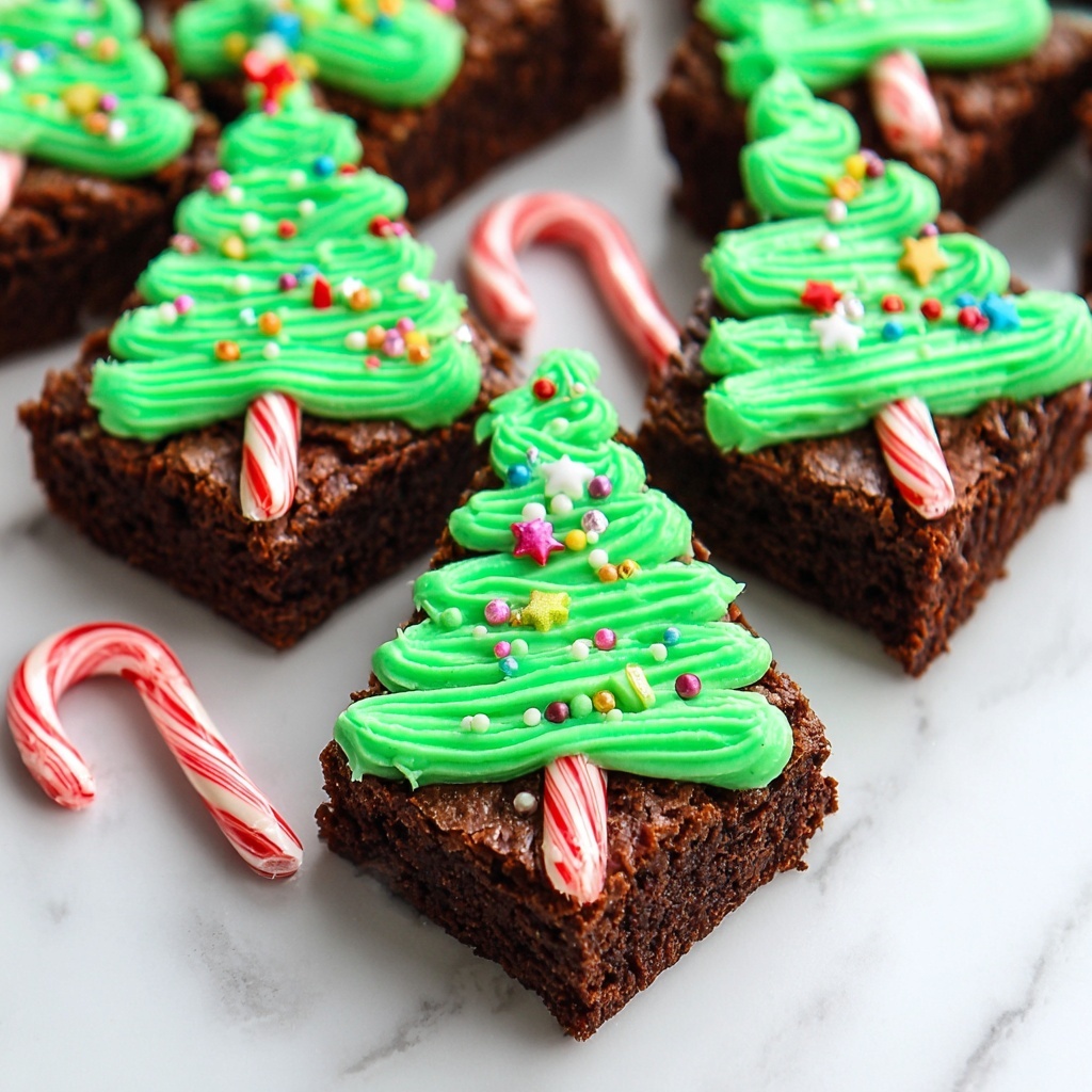 Christmas Tree Brownies Recipe - Recipe Image