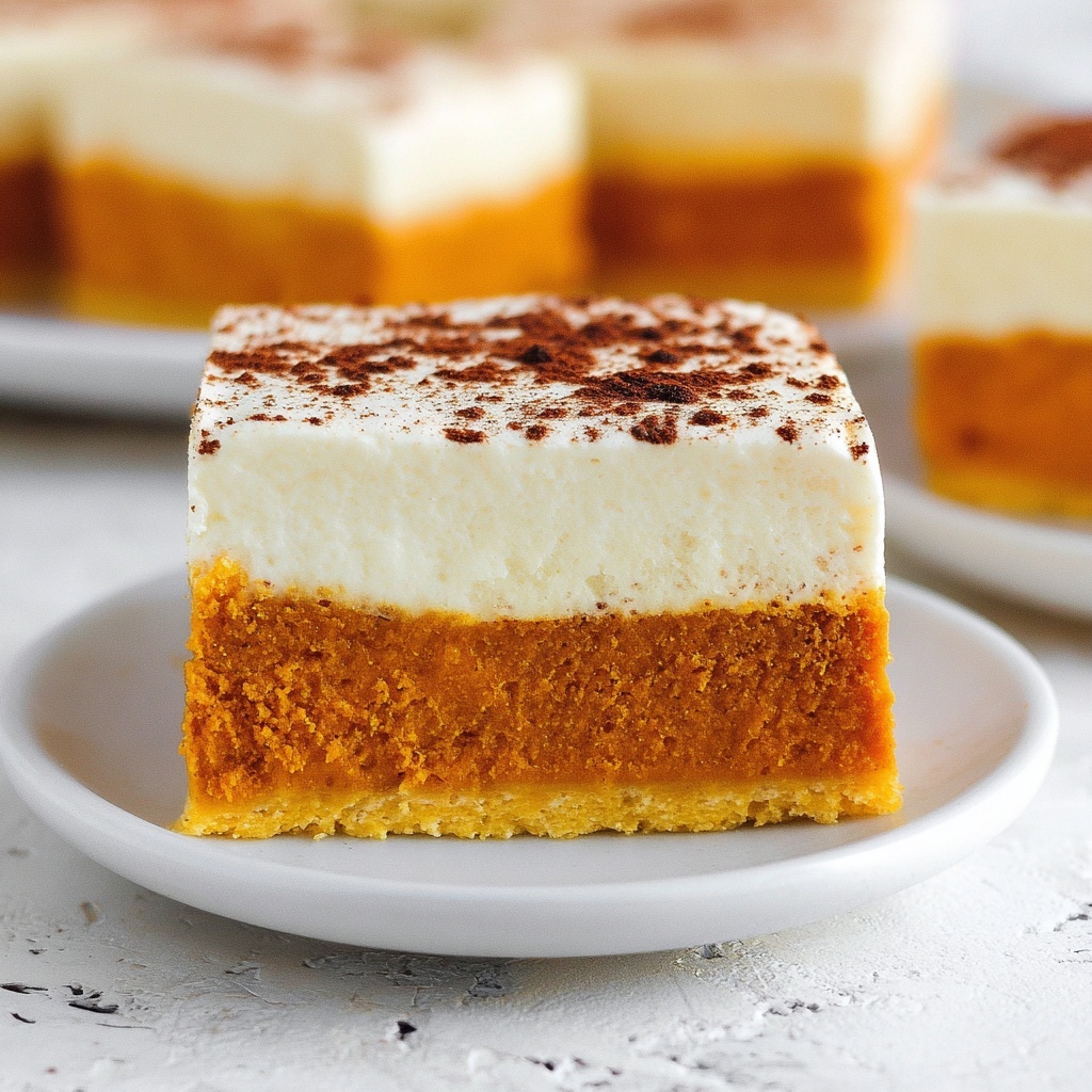 Pumpkin Pie Bars with Cream Cheese Frosting Recipe - Recipe Image