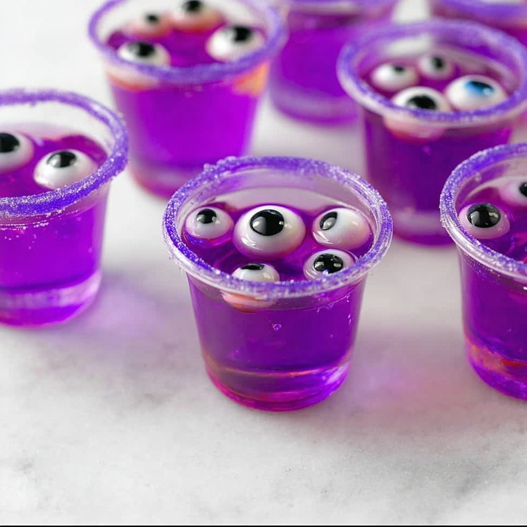 Creepy Monster Jello Shots Recipe - Recipe Image