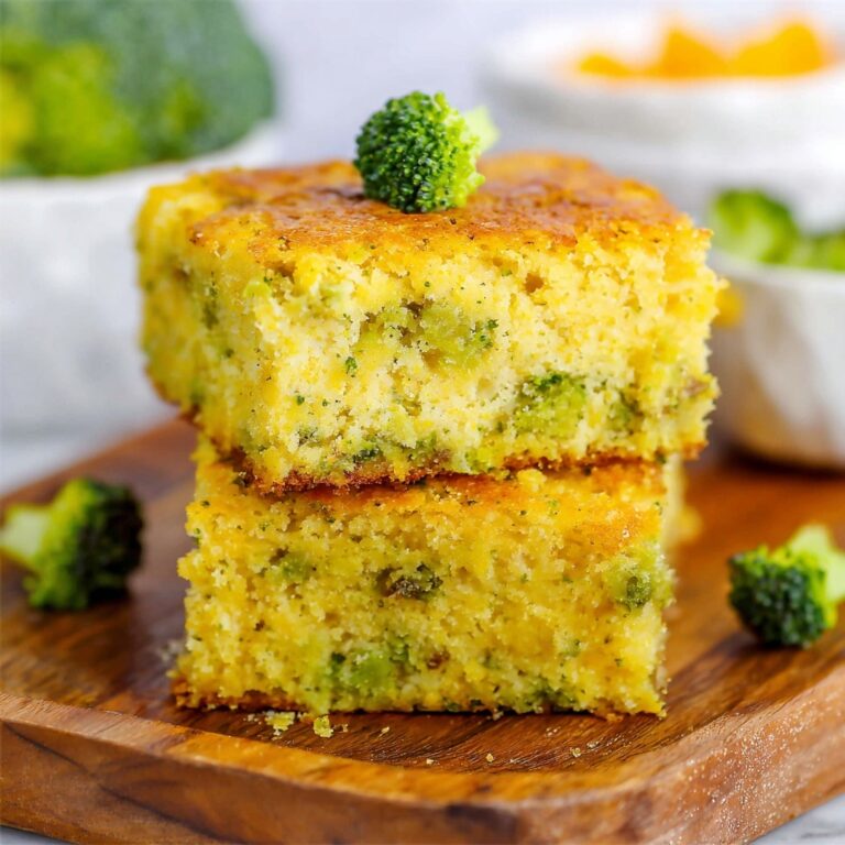 Broccoli Cheese Cornbread Recipe