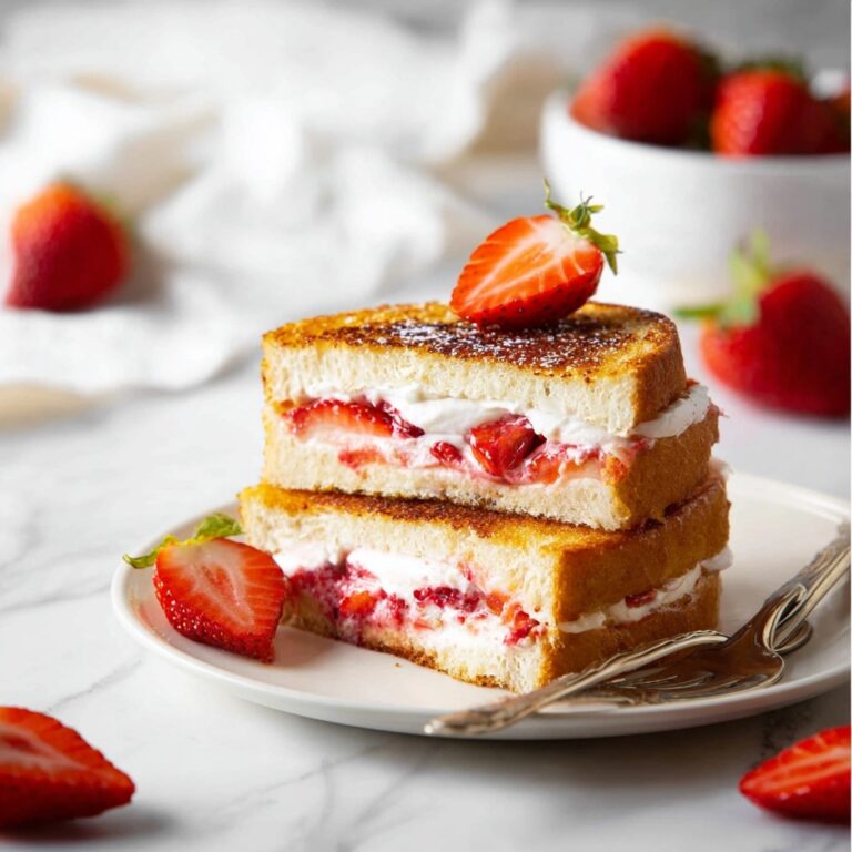 Strawberry Cream Cheese Stuffed French Toast Recipe