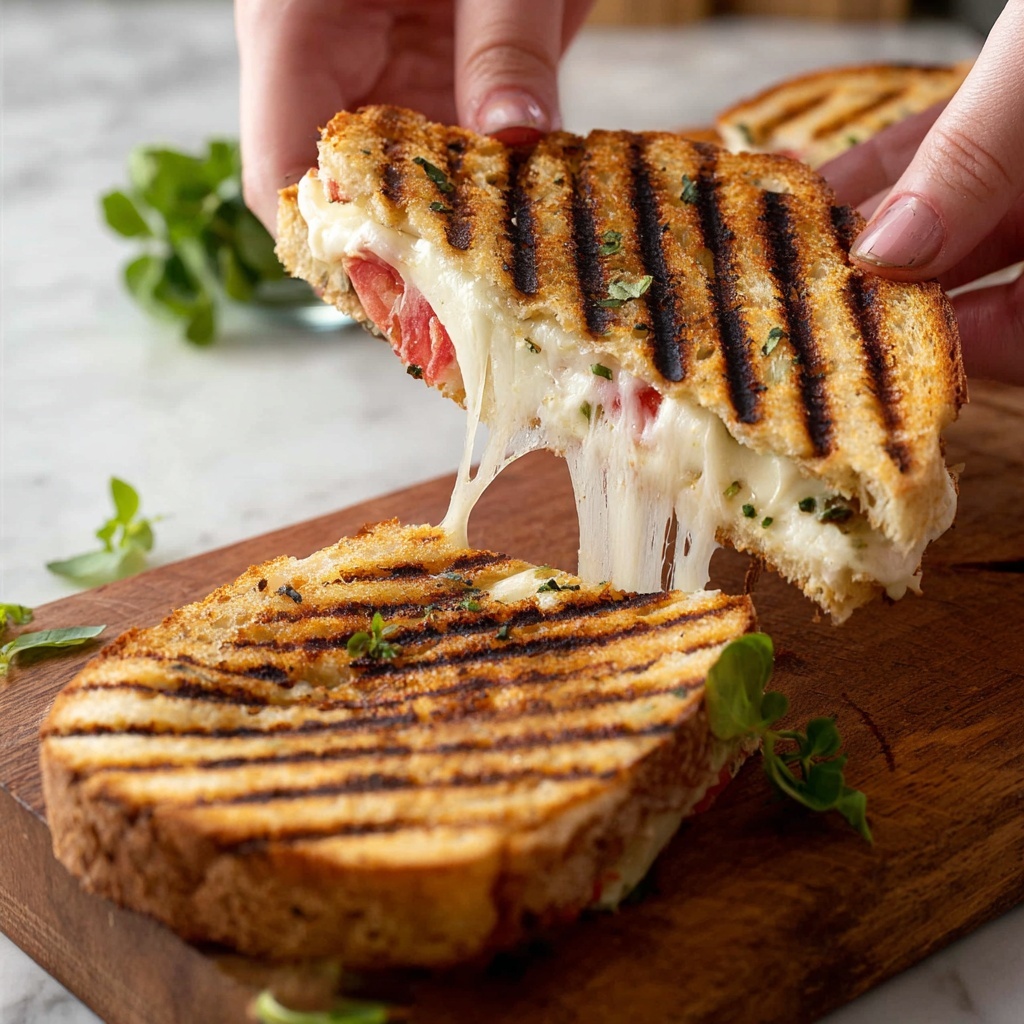 Mushroom Triple Cheese Grilled Cheese Recipe - Recipe Image
