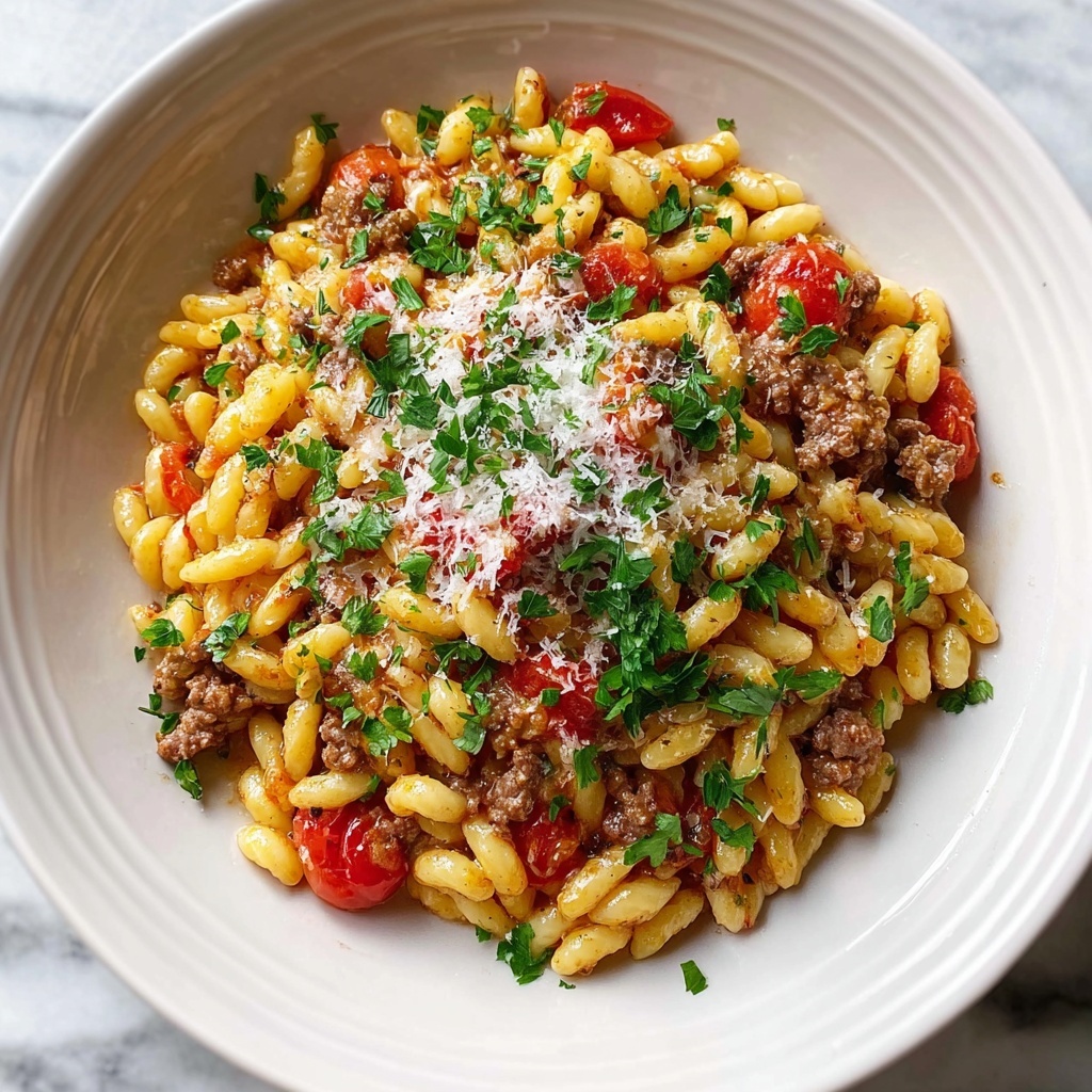 Savory Ground Beef Orzo Recipe - Recipe Image