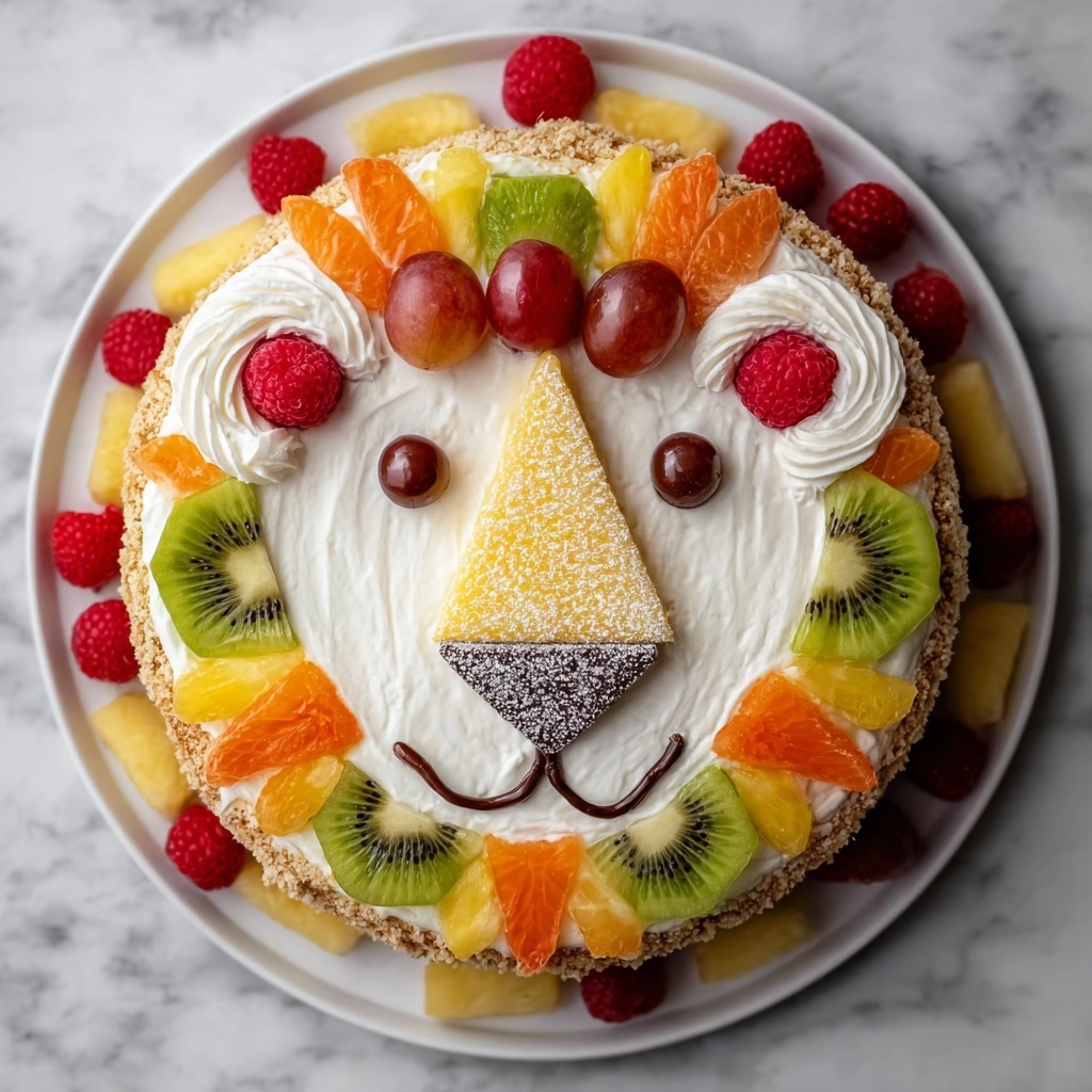 Fruit Lion Cake Recipe - Recipe Image