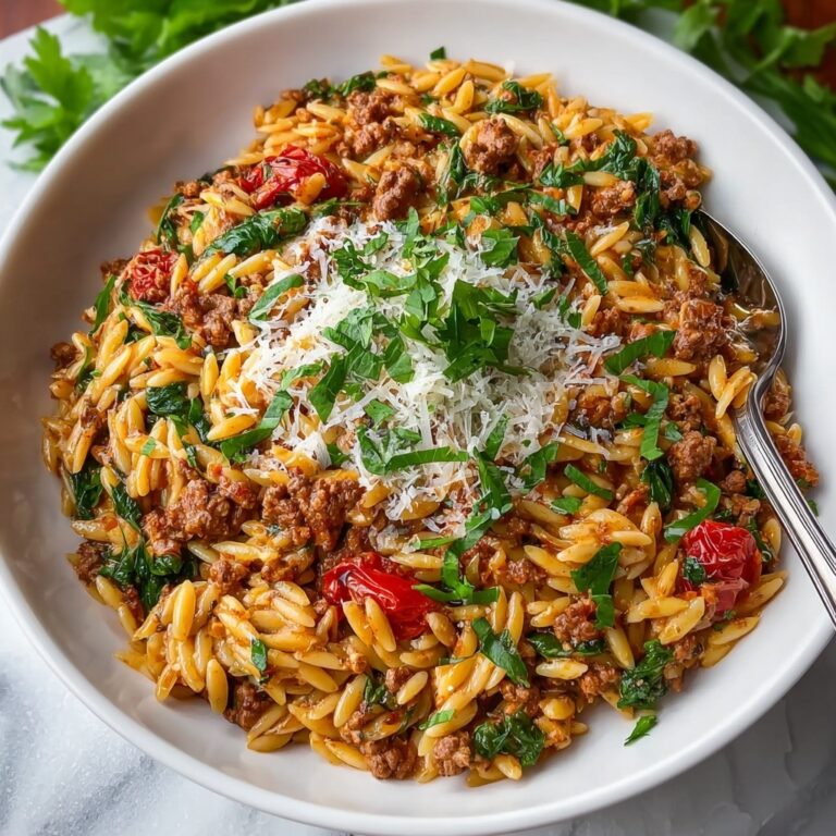 Ground Turkey and Orzo Skillet Recipe