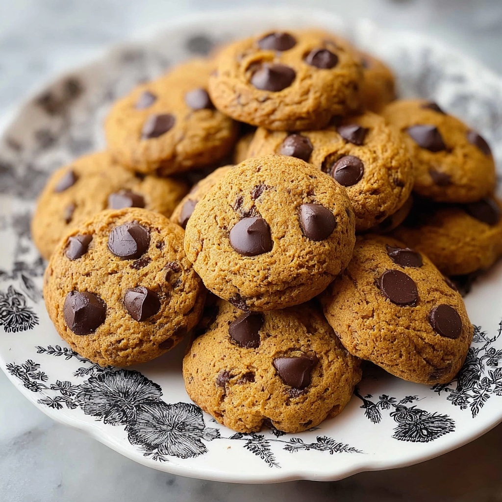 Soft & Gooey Pumpkin Chocolate Chip Cookies Recipe - Recipe Image