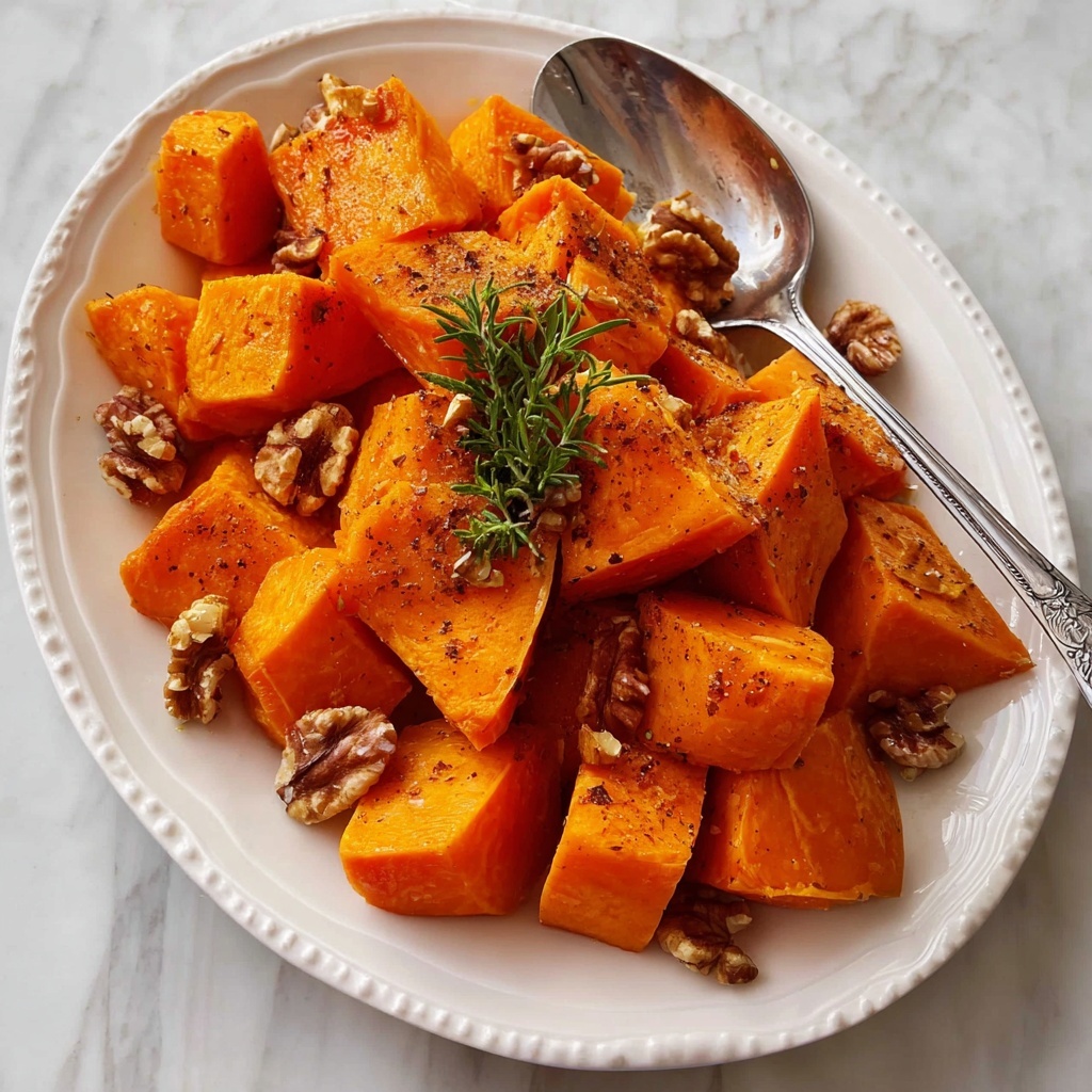 Maple Walnut Roasted Sweet Potatoes Recipe - Recipe Image