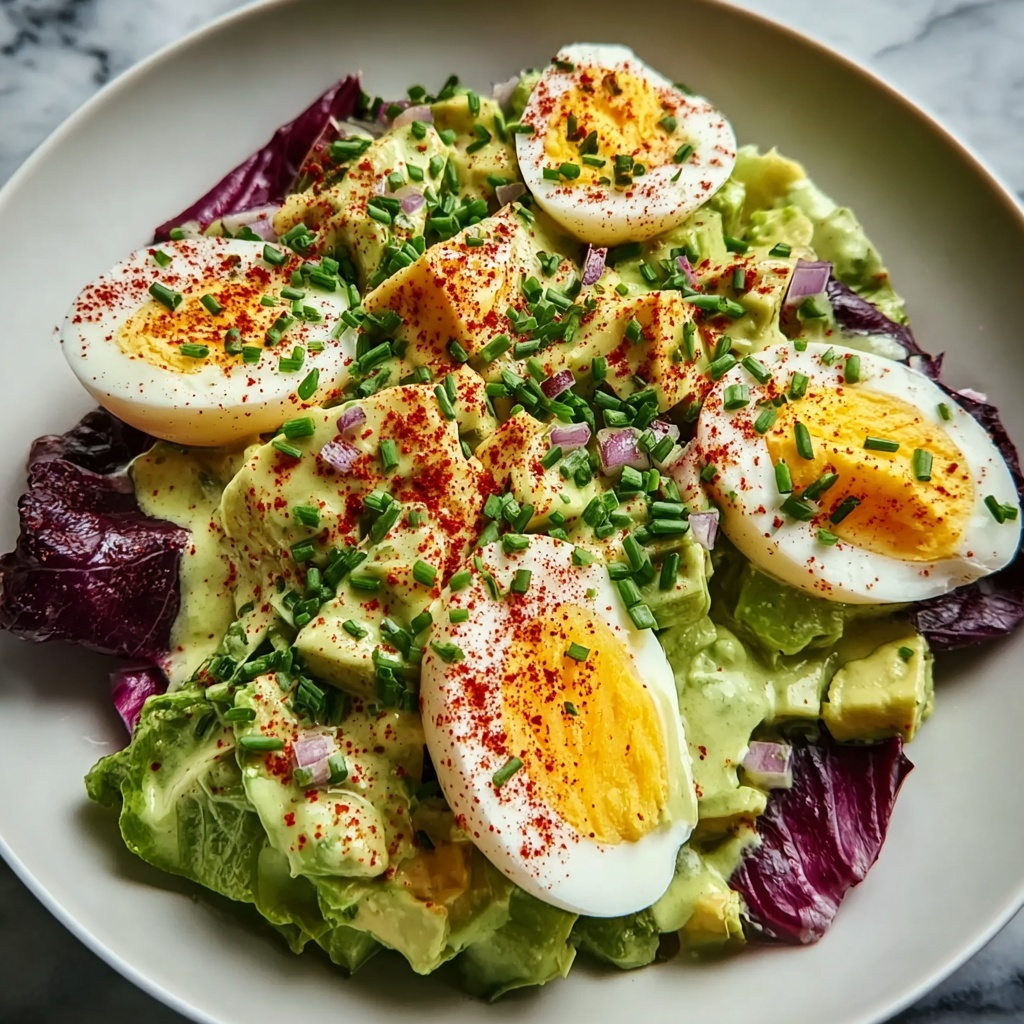 Creamy Avocado and Egg Salad Recipe - Recipe Image